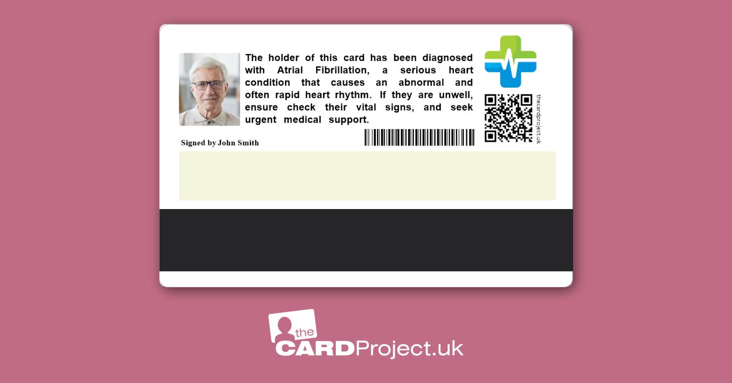 Atrial Fibrillation Premium Medical Card (REAR)